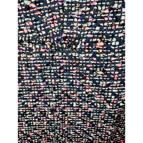 J. CREW Going Out Blazer Jacket Pink Confetti Metallic Tweed Open Front Womens 2 - Picture 10 of 11
